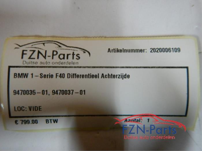 BMW 1-Serie F40 Differentieel Achterzijde