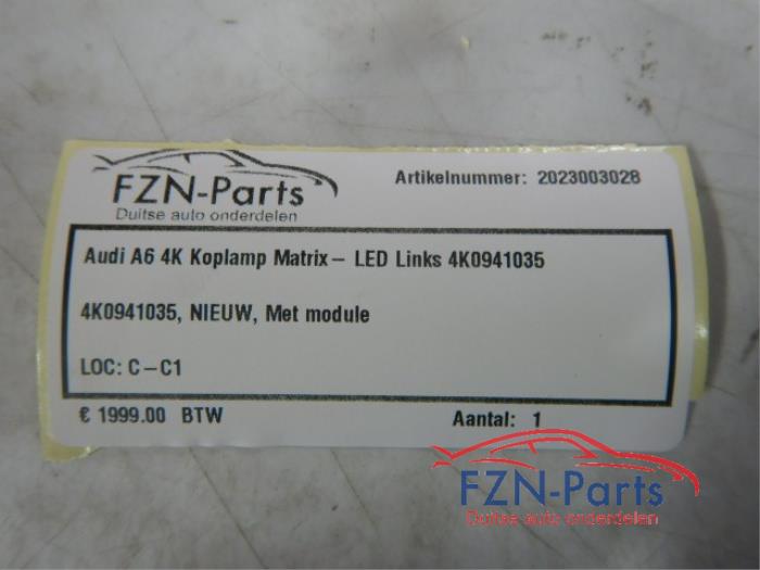 Audi A6 4K Koplamp Matrix-LED Links