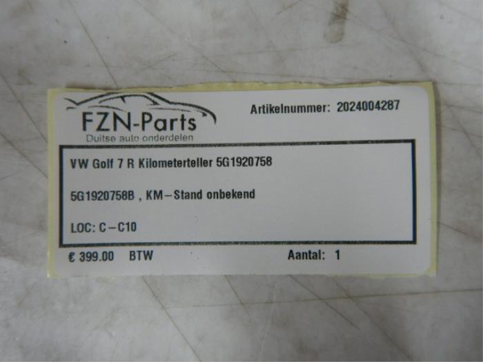 Kilometerteller KM Volkswagen Golf (22735232)
