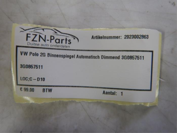 Binnenspiegel Volkswagen Polo (22726532)