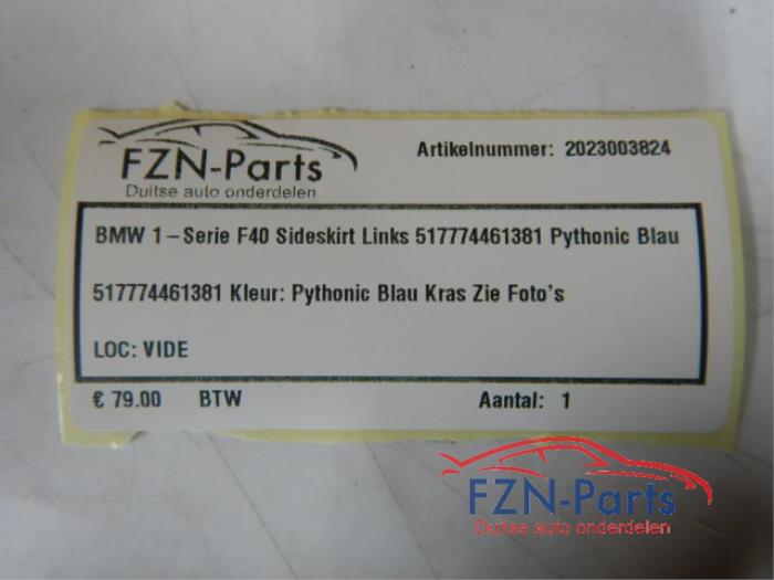 Zijskirt links BMW 1-Serie (22727596)