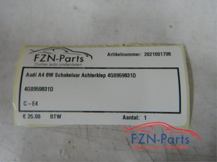 Schakelaar achterklep Audi A4 (22745606)