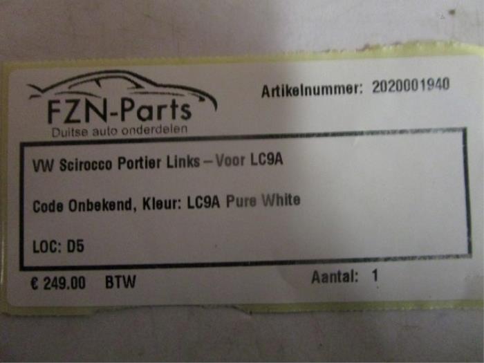 Portier 2Deurs links Volkswagen Scirocco (22723415)