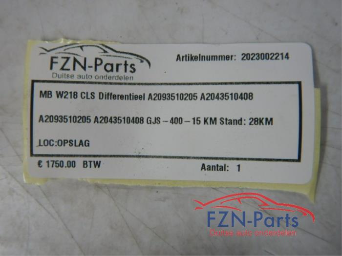 Differentieel achter Mercedes CLS-Klasse (22733853)