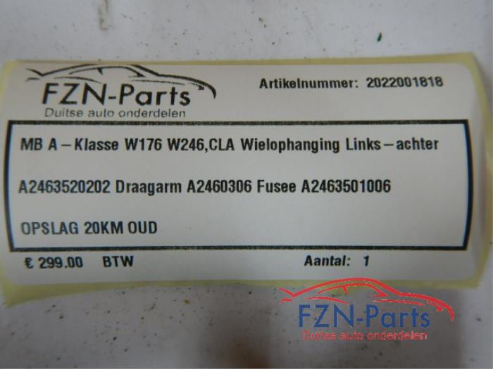 Wielophanging links-achter Mercedes A-Klasse (22727442)