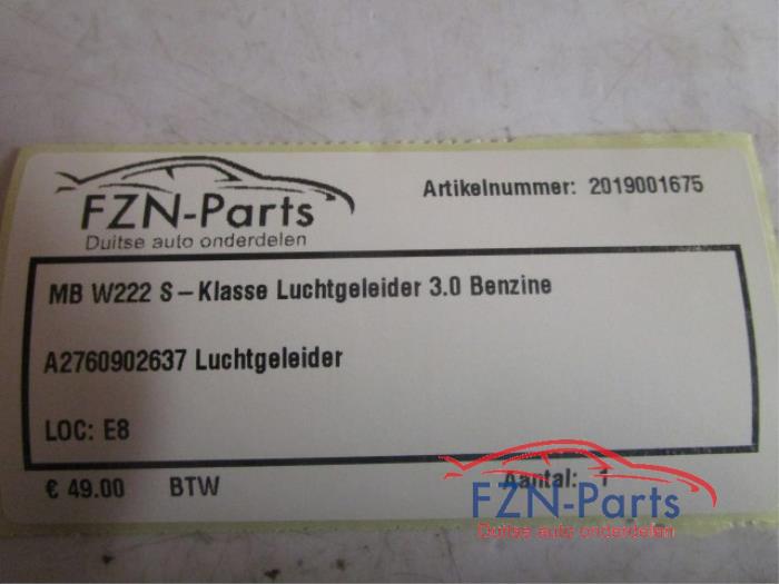 Luchtgeleider Mercedes S-Klasse (22735704)
