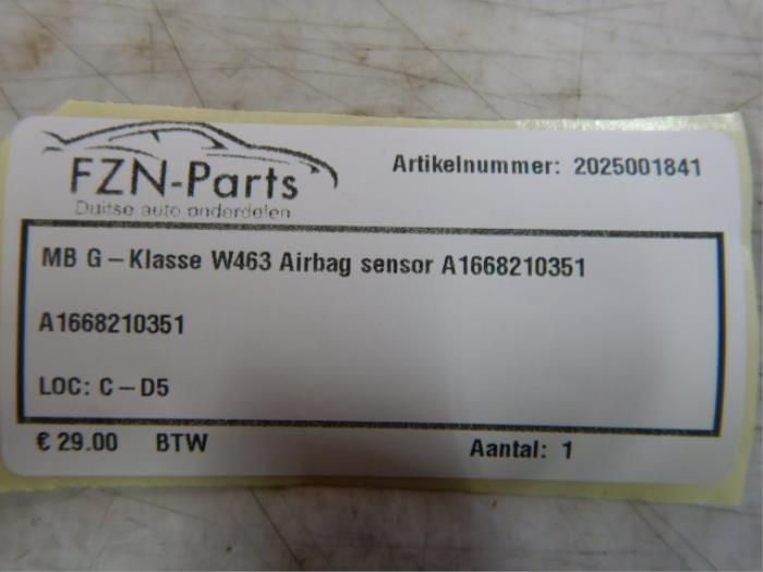Airbag Sensor Mercedes G-Klasse (22743850)