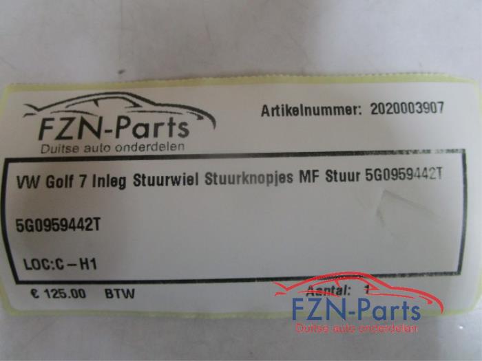 Stuurwiel verwarming schakelaar Volkswagen Golf (22738656)