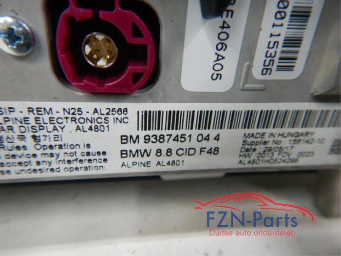 BMW X1 F48 Facelift S-Drive Navigatie Display