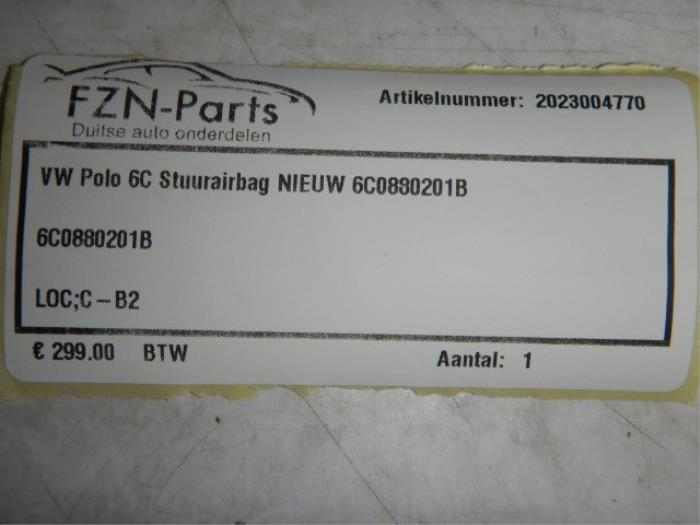VW Polo 6C stuurairbag NIEUW