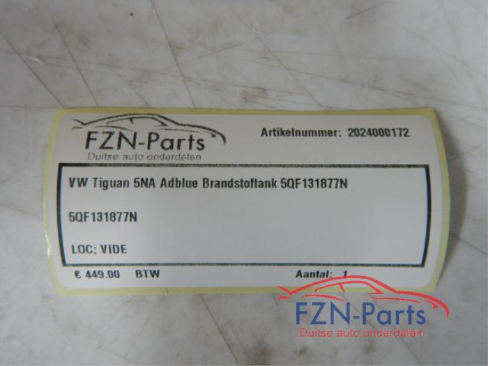 VW Tiguan 5NA Adblue Brandstoftank
