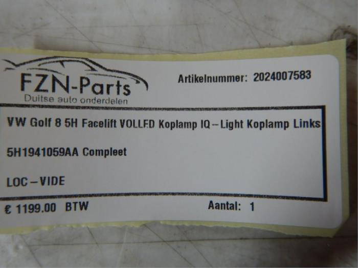 VW Golf 8 5H Facelift VOLLED Koplamp IQ - Light Koplamp Links