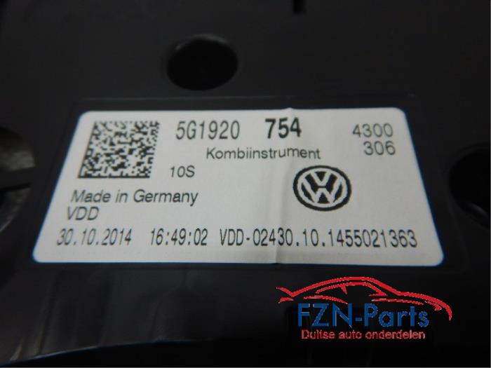 VW Golf 7 GTE KM-Teller Kilometerteller