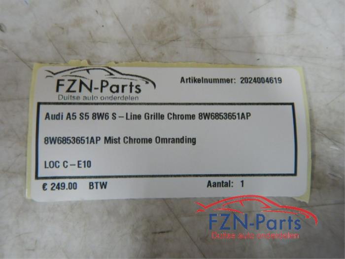 Audi A5 S5 8W6 S-Line Grille Chrome
