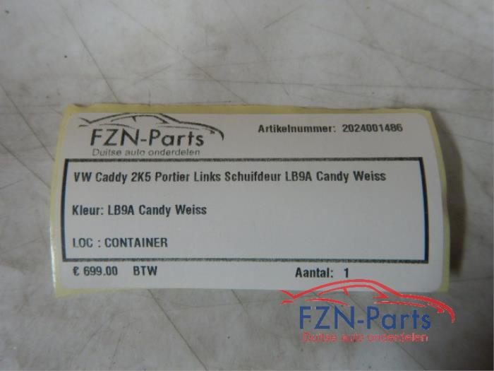VW Caddy 2K5 Portier Links Schuifdeur