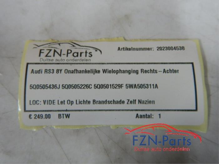 Wielophanging rechts-achter Audi A3 (22729621)
