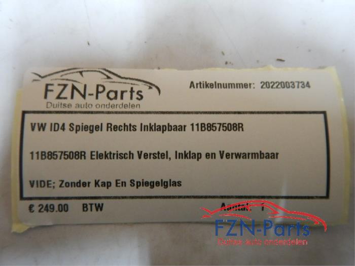 VW ID4 Spiegel Rechts Inklapbaar