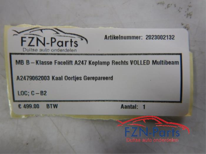 Koplamp rechts Mercedes B-Klasse (22722888)