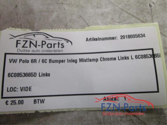 Bumper mistlamp Volkswagen Polo (22738510)