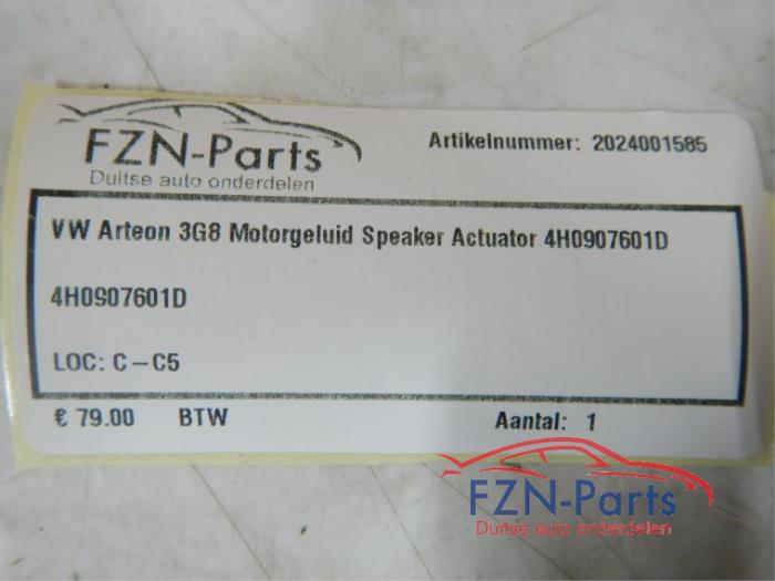 VW Arteon 3G8 Motorgeluid Speaker Actuator