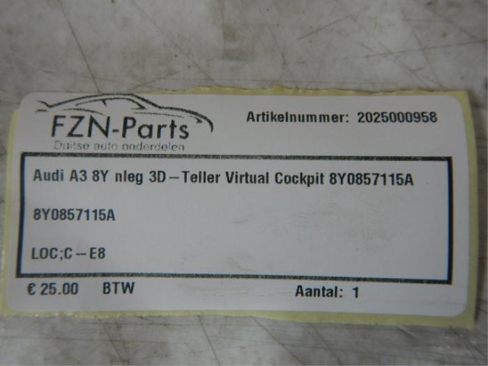 Kilometerteller KM Audi A3 (22744350)