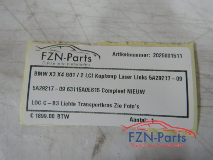 BMW X3 X4 G01 G02 LCI Koplamp Laser Links