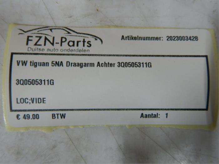 VW Tiguan 5NA Draagarm Achter