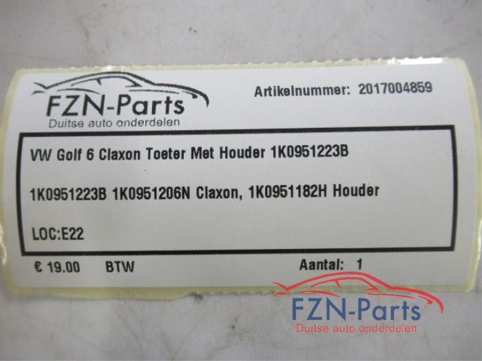 VW Golf 6 Claxon Toeter met Houder