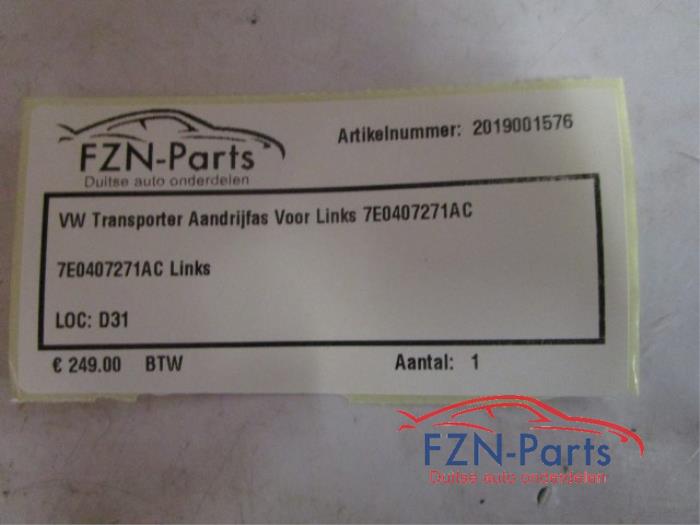 Aandrijfas links-voor Volkswagen Transporter (22724669)
