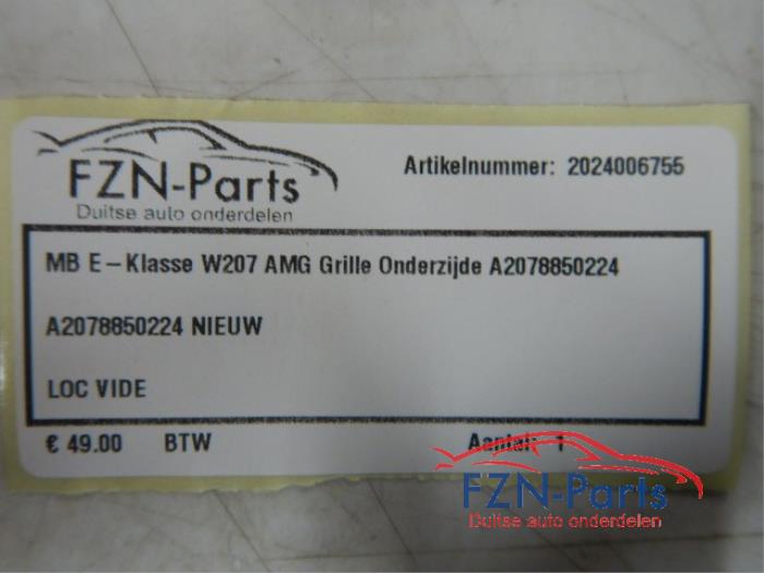 Bumpercover voor Mercedes E-Klasse (22743327)