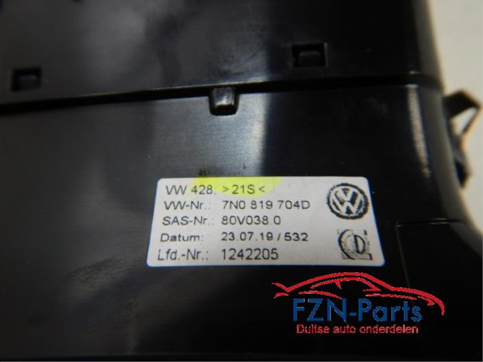 VW Sharan 7N0 Inleg Set Dashboard Luchtrooster