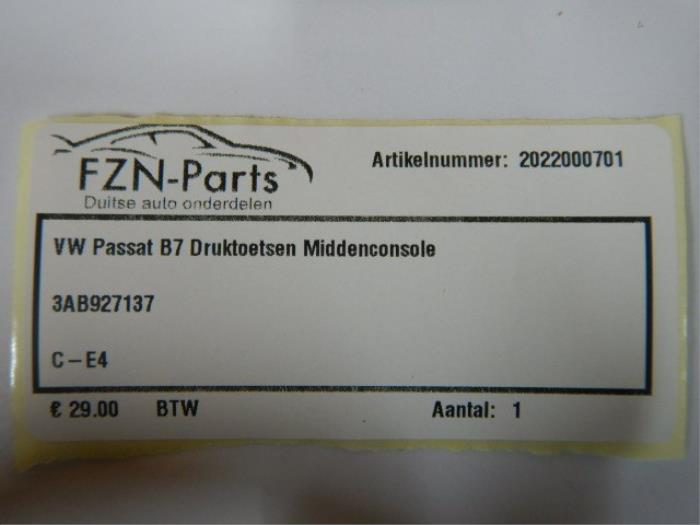 Handrem schakelaar Volkswagen Passat (22744034)