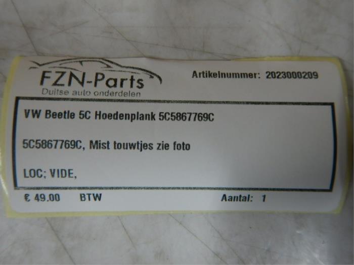 Hoedenplank Volkswagen Beetle (22730989)