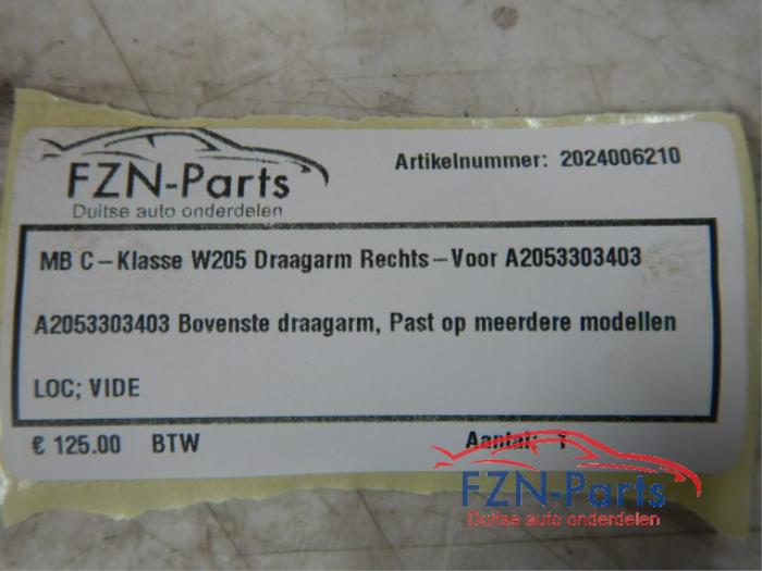 Draagarm rechts-voor Mercedes C-Klasse (22727393)