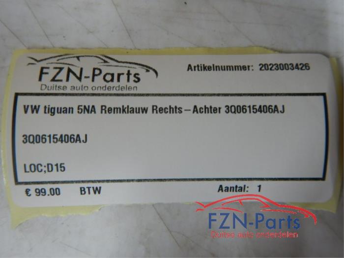 VW Tiguan 5NA Remklauw Rechts-achter
