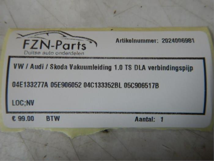 VW/Audi/Skoda Vacuumleiding 1.0 TSI DLA Verbindingspijp