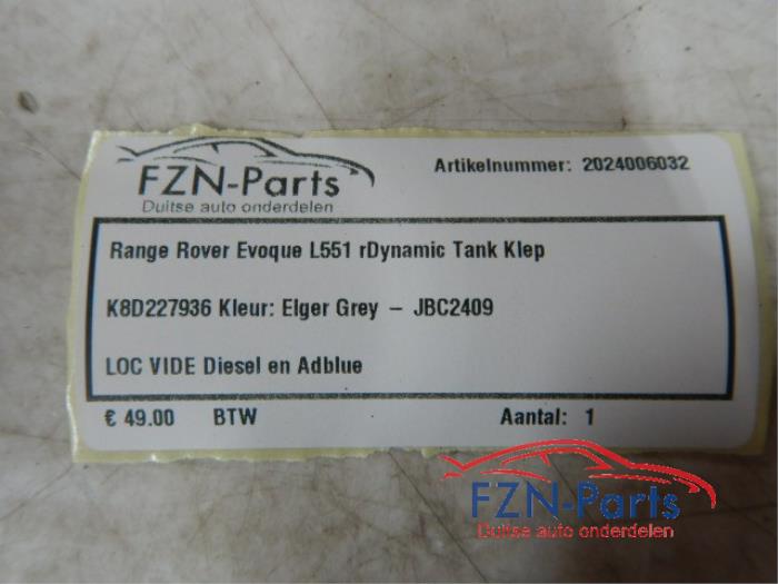 Tank Klep Landrover Evoque (22728272)