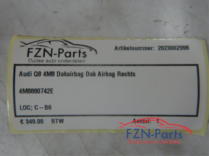 Airbag hemel rechts Audi Q8 (22730395)