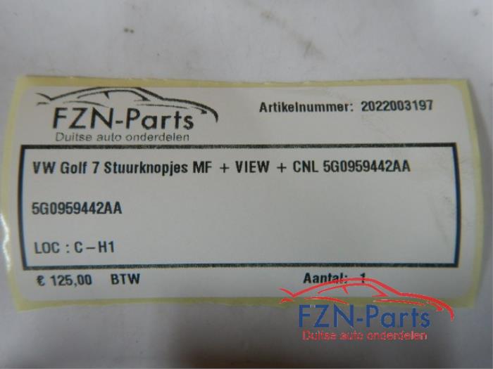 VW Golf 7 Stuurknopjes MF+VIEW+CNL
