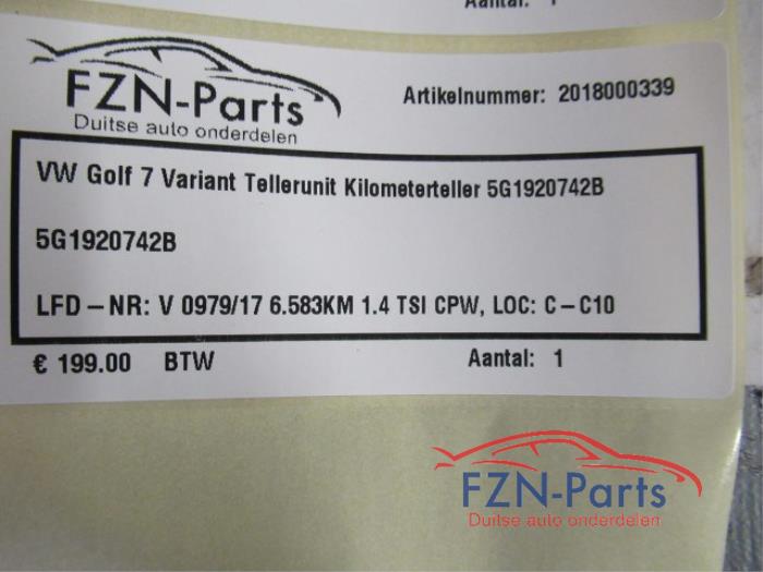 Kilometerteller KM Volkswagen Golf (22735231)