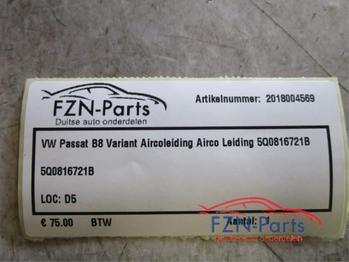 VW Passat B8 Variant Aircoleiding Airco Leiding