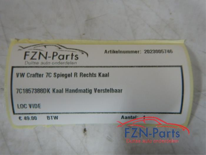 VW Crafter 7C Spiegel Rechts R Kaal
