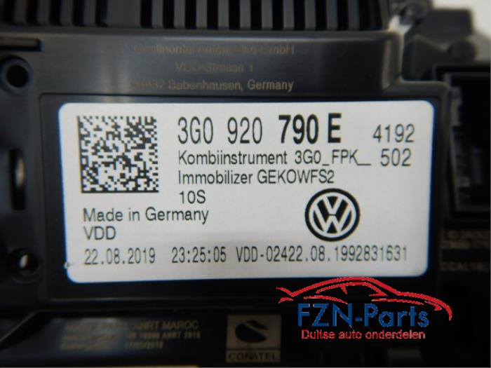 VW Tiguan 5NA Facelift Teller Virtual Cockpit Digitale Kilometerteller