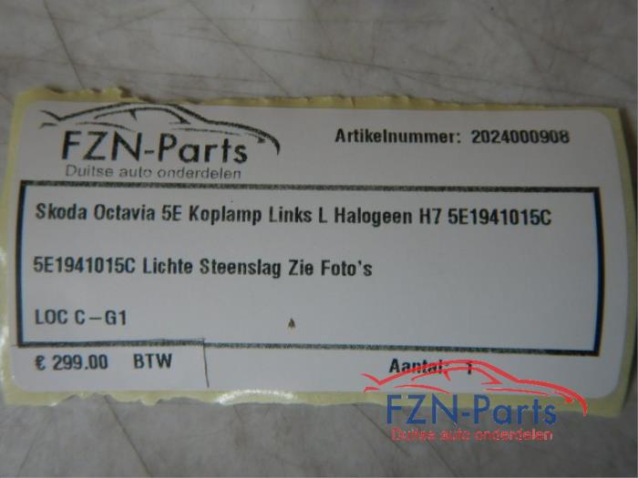 Koplamp links Skoda Octavia (22722030)