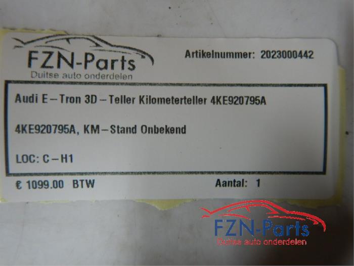 Audi E-Tron 3D-Teller Kilometerteller