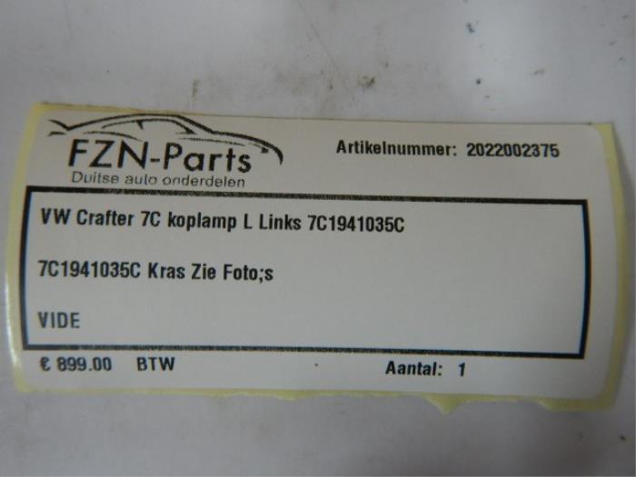 Koplamp links Volkswagen Crafter (22721420)