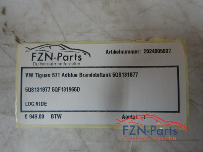 VW Tiguan 571 Adblue Brandstoftank