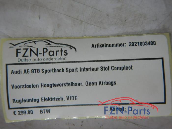 Bekleding Set (compleet) Audi A5 (22742172)