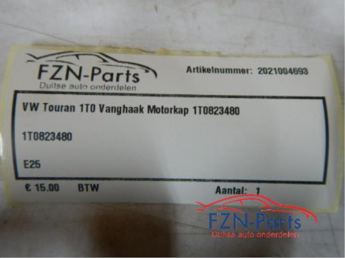 Slotmechaniek Motorkap Volkswagen Touran (22743402)
