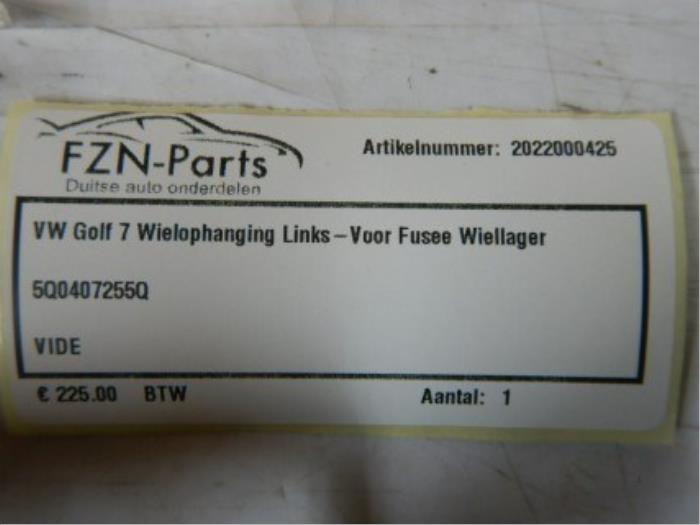 VW Golf 7 Wielophanging Links-voor Fusee Wiellager